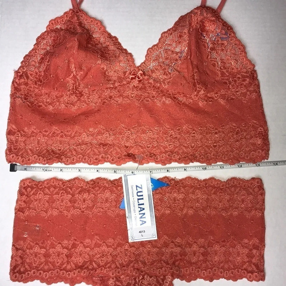 Zuliana Size Large Lace 2 Piece Cheeky Set. Made In Brazil. New With Tags. - Picture 6 of 6